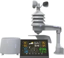 Funk-Wetterstation mit Niederschlagsmengen-, Luftdruck- und Windgeschwindigkeitsmessung