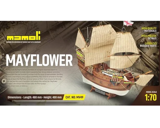 "Bausatz Mayflower Maßstab 1:70 image"