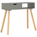 Wandtisch 80x30x72 cm Kiefer massiv grau