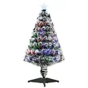 künstlicher Weihnachtsbaum mit LED-Licht Sieben-Farben-Lichtleiter
