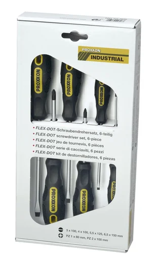 "FLEX-DOT Schraubendrehersatz Schlitz und PHILLIPS (6-teilig) image"