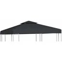 Ersatz-Leinwand-Pavillon 310 g/m² 3x3 m dunkelgrau
