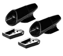 Wildwarner-Clips - schwarz