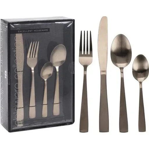 "NL Besteckset - 16 Teile - Gold matt image"