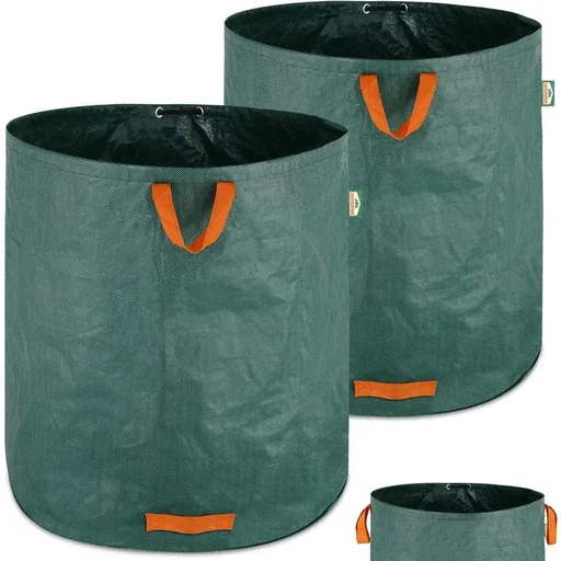 "Gartensack, Satz mit 2 grünen Säcken - 500 Liter image"