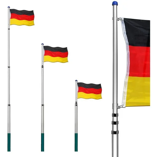 "Fahnenmast 630cm Deutschland | Teleskop image"