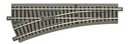 Weiche links für Handbetrieb, Länge 200 mm, Abzweigwinkel 22,5°, Abzweigradius 502,7 mm