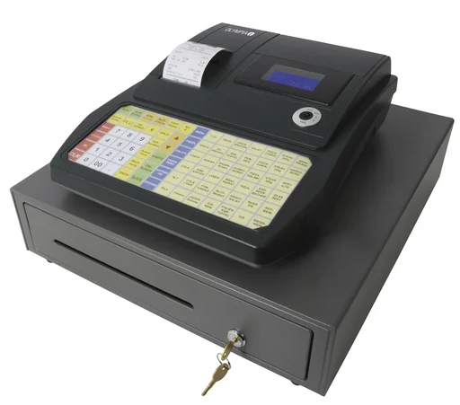 "Registrierkasse mit 4 + 8 Fächer, Flach-Tastatur und TSE 3-Jahres-Lizens image"