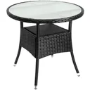Poly Rattan Rund Beistelltisch / Tu