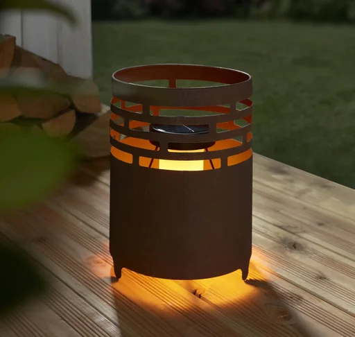 "Solar Kamin mit realistischem Flammeneffekt image"
