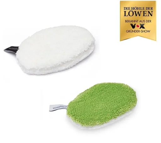 "Baby-Wasch-Pads "Waschies", Abschmink-Pads, 2er Set, Grün/Weiß image"
