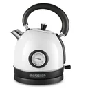 Wasserkocher Edelstahl Retrodesign weiß 1,8L - 2200W