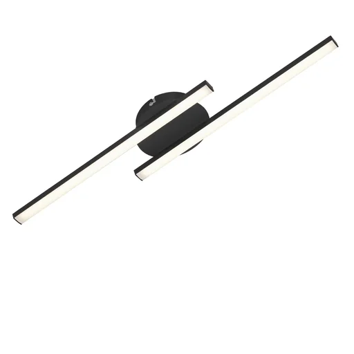 "LED Wand- und Deckenleuchte, 2 LED Stäbe gerade, schwarz, 12 Watt, 960 lm, 3.000 K image"