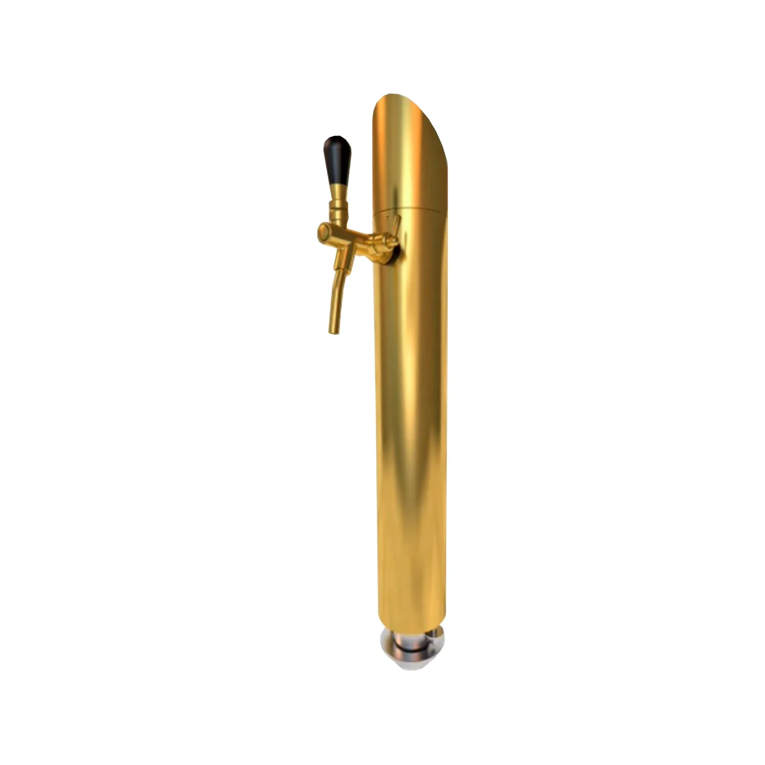 "Schanksäule, Bierzapfsäule - Modell Tower, TIN-goldfarben (kratzfeste Goldoptik), 1-leitig image"