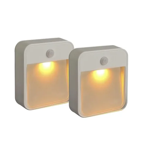 LED Treppenlicht weiß mit Bewegungsmelder Amber MB720A 2er Pack