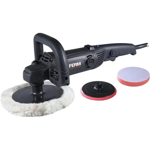 "AGM1084P Winkelpolierer 1400W - 180mm - Variable Geschwindigkeitskontrolle - Softgriff - Inkl. Zubehör mit Tragetasche image"