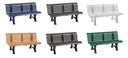 Gartenbank Helgoland blau
