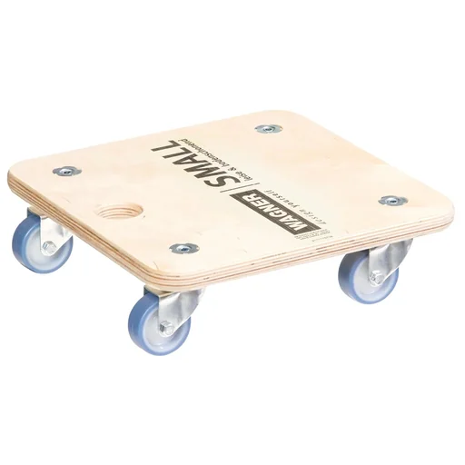 "Transporthilfe MM 1353, 29 x 29 x 8,5 cm, softe Rollen Ø 50 mm, Gleitlager, Multiplex Birke FSC®, Tragkraft 250 kg image"