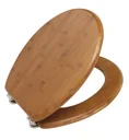 WC Sitz Bambus Dunkel