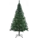 Weihnachtsbaum PVC inkl. Lichterkette und Ständer - 150cm - dunkelgrün