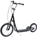 Kinder Tretroller Scooter 16/12 Zoll schwarz