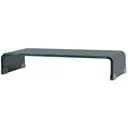TV-Schrank/Monitorerhöhung schwarz 60x25x11 cm Glas