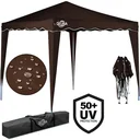 Faltpavillon. Partyzelt Capri - Popup dunkelbraun 3x3m