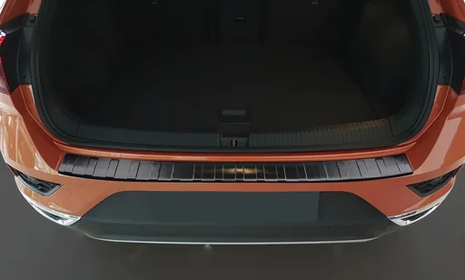 "Ladekantenschutz Edelstahl graphite / black für VW T-Roc, Baujahr 2016> image"