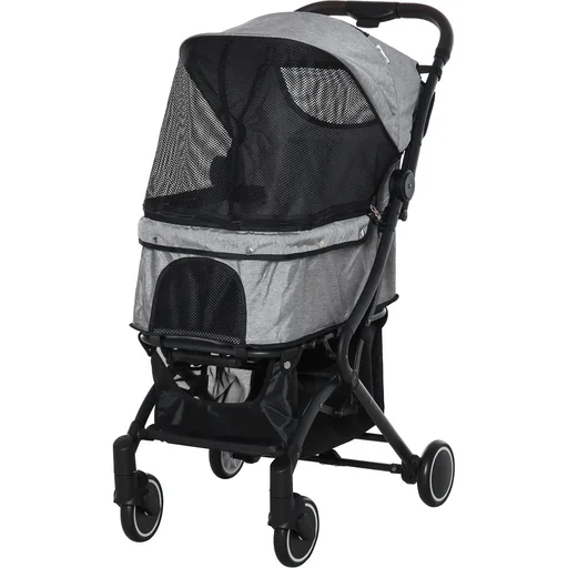 "Haustierbuggy mit Klappfunktion braun, schwarz image"