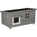 Katzenhaus - Indoor/Outdoor - Grau/Schwarz - 87 x 52 x 48 cm