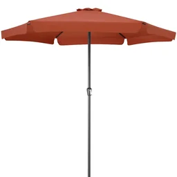 Aluminium XXL Sonnenschirm - terracotta - Ø330cm - UV-Schutz 50+