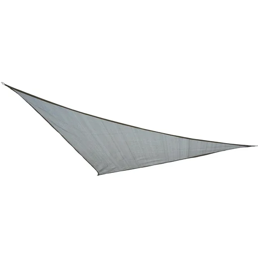 "Sonnensegel Dreiecke 5x5x5 m grau HDPE - atmungsaktiv image"