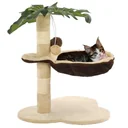 Sisal-Kratzbaum 50 cm beige und braun
