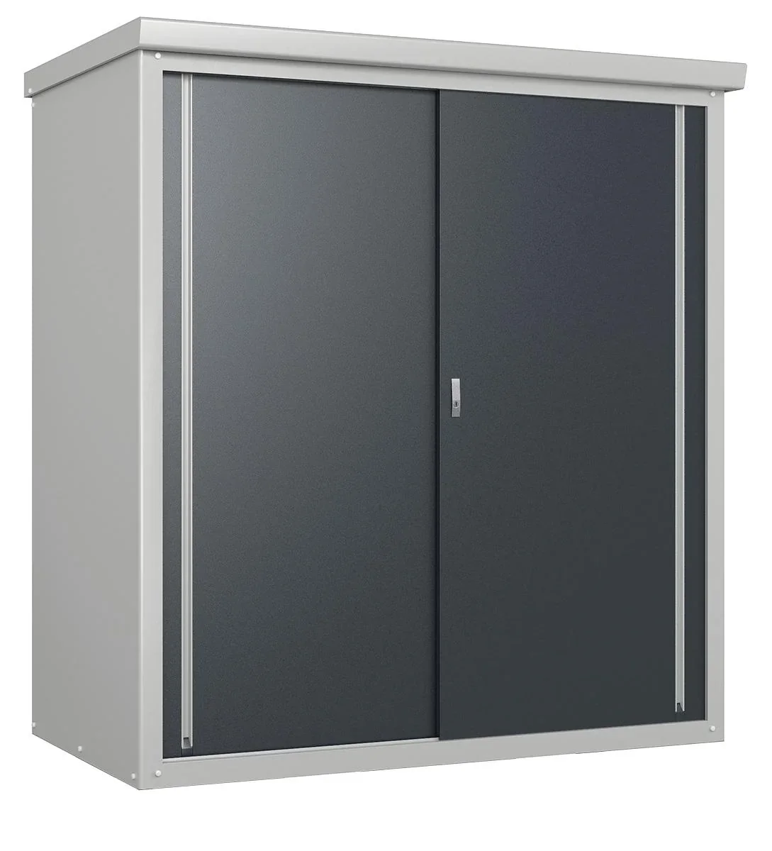 Trimetals Geräteschrank Guardian D63 176×98×187 cm Anthrazit – Aluzink-Stahl, 2 Schiebetüren