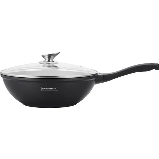 "Marmorbeschichtung Wok-Pfanne - schwarz - 30 cm image"