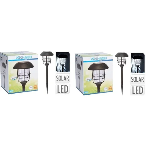 "2x Progarden Solar-Gartenleuchte 170 x 58,5 cm - alu mit Glas image"