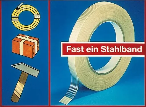 "Filament Klebeband glasfaserverstärkt, synthetischer Kautschuk, 50 m x 15 mm image"