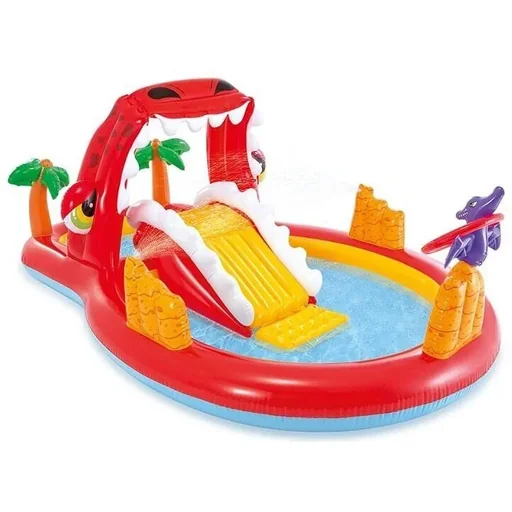 "Pool Spielzentrum Happy Dino 259 x 165 x 107 cm image"