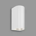 LED Außenleuchte, 2-flammig, IP44, Metall-Kunststoff / weiß, GU 10 Fassung, inklusive 2 x LED, 4,7 Watt, 400 lm, 4.000 K