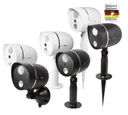 HD Außenkamera mit LED Leuchte und Bewegungserkennung - schwarz