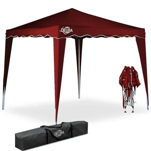 "Faltpavillon. Partyzelt Capri - Popup dunkelrot3x3m image"