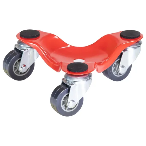 "Transporthilfe MM 1193, 16 x 16 x 6 mm, softe Rollen Ø 35 mm, Stahl beschichtet, rot, Tragkraft 60 kg image"