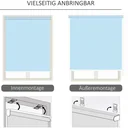 Senkrechtmarkise mit Handkurbel cremeweiß