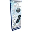 XL Dusch-Set mit Regenbrause und Handbrause - rund - 3 Funktionen