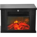 Elektrokamin Standkamin 1200 Watt Kompakt Schwarz