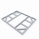 Fundamentbodenrahmen 6x5 für Dream + Lean To