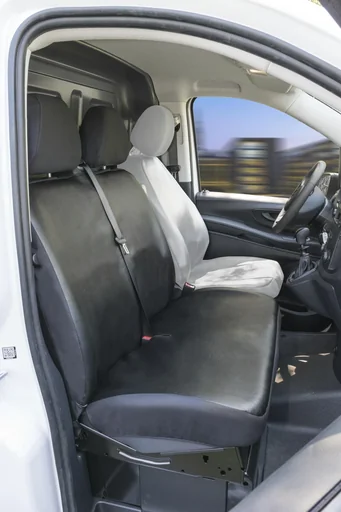 "Passform Sitzbezüge Mercedes Vito 447 für Doppelbank vorne aus Kunstleder ab BJ 06/2014 - heute image"