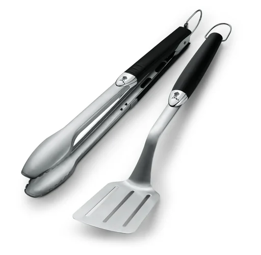 "Premium Grillbesteck 2-teilig, Edelstahl, Schwarz image"