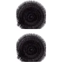 Dachrinnenfliese schwarz - Ø10 CM X 4 MTR - 2er Set