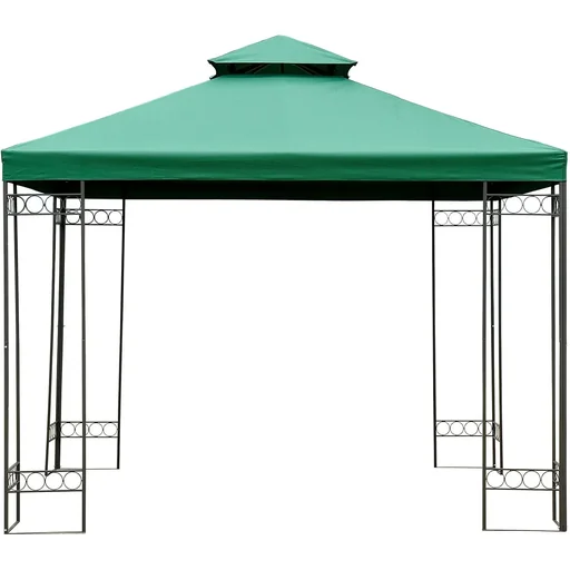 "Ersatzdach 3x3m Dach für Metallpavillon grün image"